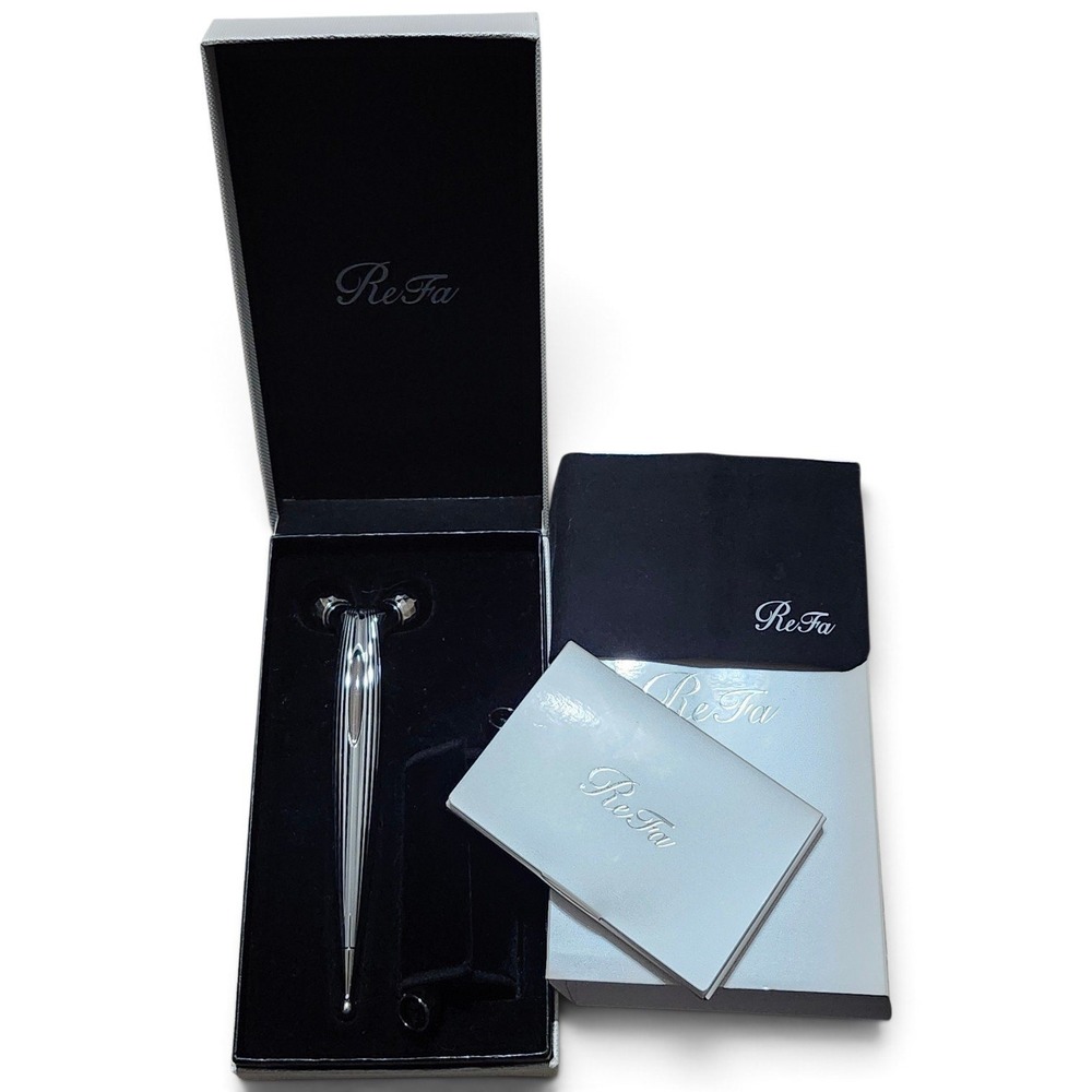 ReFa S CARAT RAY Platinum Microcurrent Facial Roller Massager Box Set RF-SR2150B
